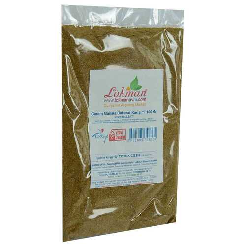 LokmanAVM Garam Masala Baharat Karışımı 100 Gr Paket