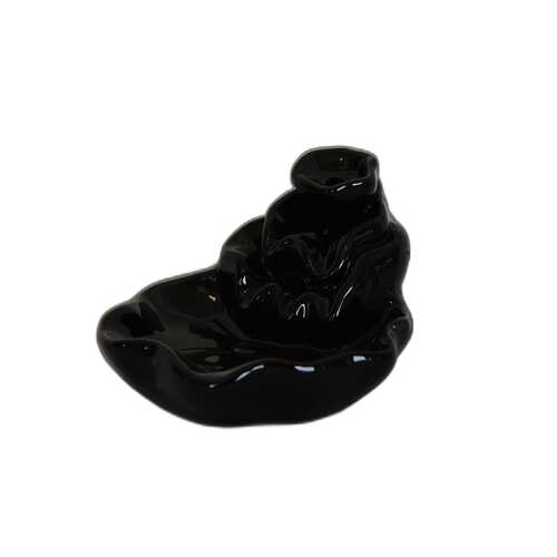 LokmanAVM Geri Akış Buhurdanlık Tütsülük Seramik Şelale Siyah Backflow C0902