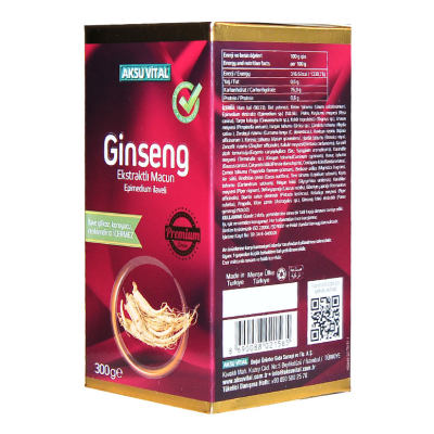 Aksuvital Ginseng Ekstraktlı Bitkisel Macunnu 300 Gr