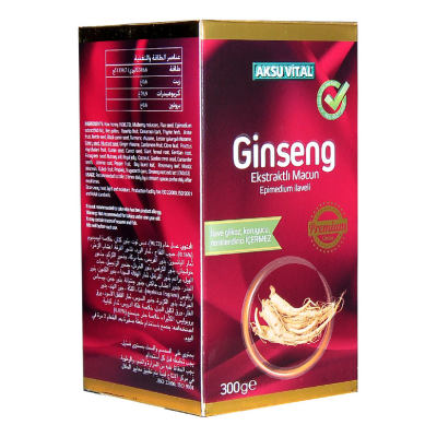 Aksuvital Ginseng Ekstraktlı Bitkisel Macunnu 300 Gr