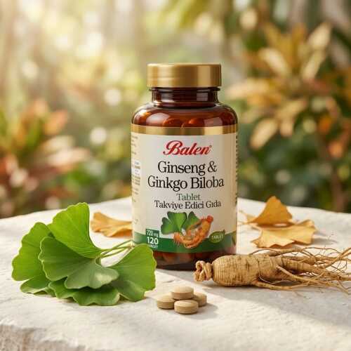 Ginseng & Ginkgo Biloba 120 Kapsül (1)