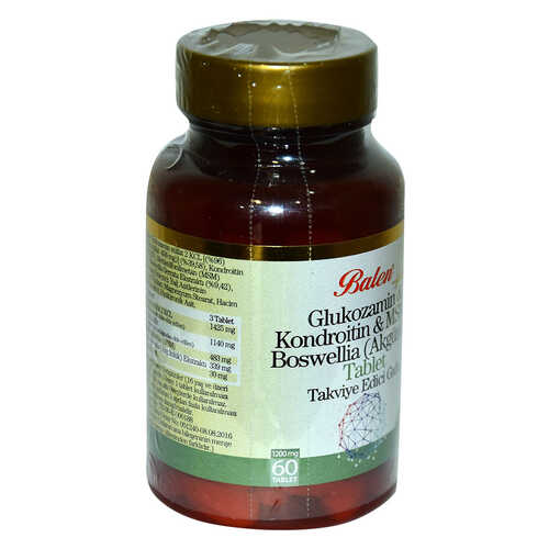 Balen Glukozamin Kondroitin MSM Boswellia 60 Tablet