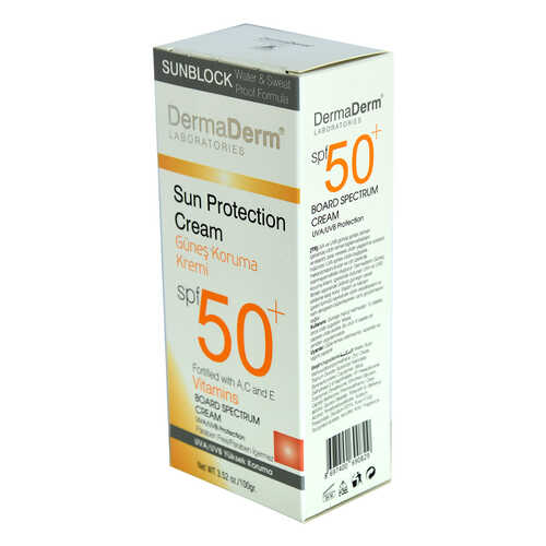 DermaDerm Güneş Koruma Kremi Spf 50+ Faktör Parabensiz UVA/UVB Yüksek Koruma 100 Gr