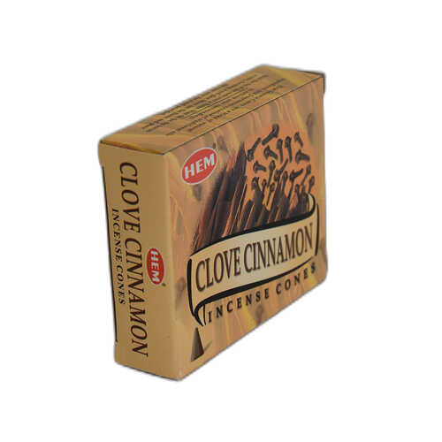 Hem Tütsü Karanfil Tarçın Kokulu 10 Konik Tütsü - Clove Cinnamon Incense Cones