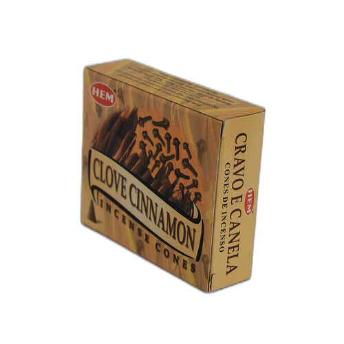 Hem Tütsü Karanfil Tarçın Kokulu 10 Konik Tütsü - Clove Cinnamon Incense Cones