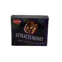 Paranın Cezbi Para Çekme Kokulu 10 Konik Tütsü - Attracts Money Incense Cones - Thumbnail