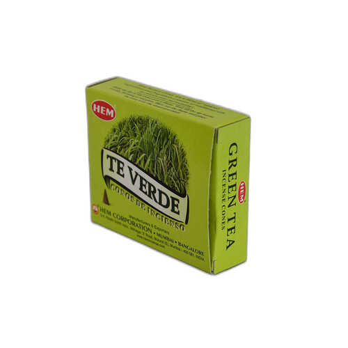 Hem Tütsü Yeşil Çay Kokulu 10 Konik Tütsü - Green Tea Incense Cones