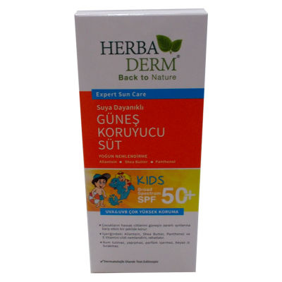 HerbaDerm Güneş Sütü Çocuklar 50 Faktör SPF 150 ML