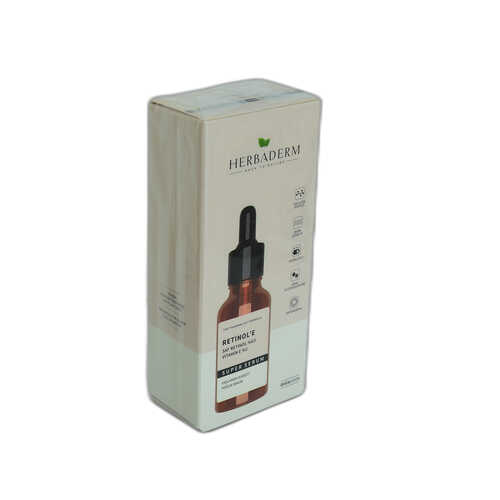 HerbaDerm Superserum Saf Retinol E Vitaminli Yaşlanma Karşıtı Yoğun Bakım Yüz Serumu 30 ML