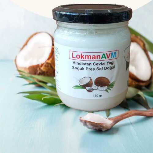 Hindistan Cevizi Yağı Soğuk Pres Saf Doğal Cam Kavanoz 150 Gr - 210 ML - 2