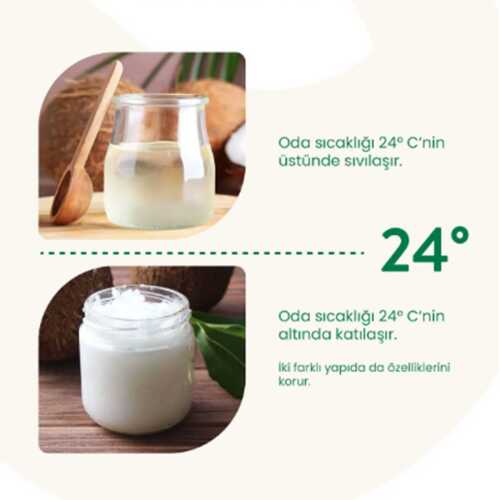 Hindistan Cevizi Yağı Soğuk Pres Saf Doğal Cam Kavanoz 150 Gr - 210 ML - 5