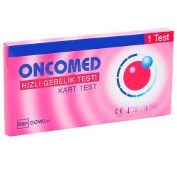 Oncomed - Hızlı Gebelik Testi - 1 Kart Test Görseli