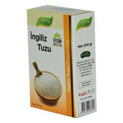 İngiliz Tuzu Yenilebilir Epsom Salt Magzenyum Sülfat 200 Gr - Thumbnail