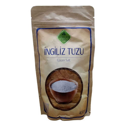 Gökçek Şifa İngiliz Tuzu Yenilebilir Epsom Salt Magzenyum Sülfat 400 Gr