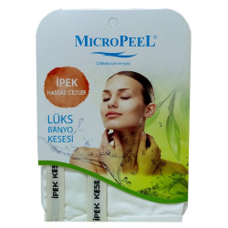 Micro Peel - İpek Hassas Cilt İçin Banyo Kesesi Beyaz 16X25 Görseli
