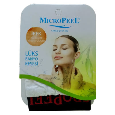 Micro Peel İpek Hassas Cilt İçin Yüz Kesesi Beyaz 8X10