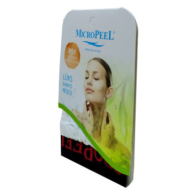 Micro Peel İpek Hassas Cilt İçin Yüz Kesesi Beyaz 8X10