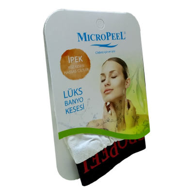 Micro Peel İpek Hassas Cilt İçin Yüz Kesesi Beyaz 8X10