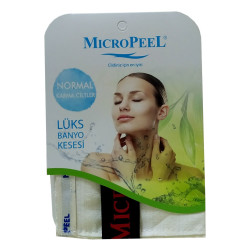 Micro Peel - İpek Karma Cilt İçin Banyo Kesesi Beyaz 16X25 Görseli