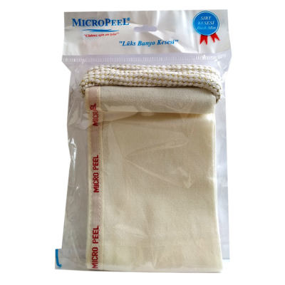 Micro Peel İpek Sırt Kesesi Beyaz 12X70