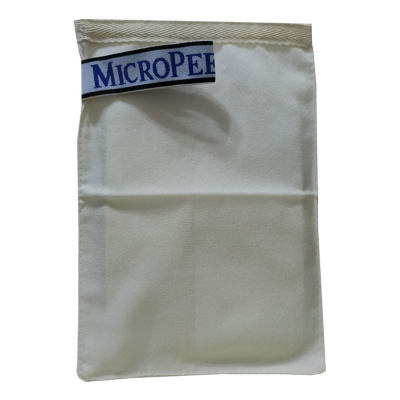 Micro Peel İpek Yağlı Cilt İçin Banyo Kesesi Beyaz 16X24