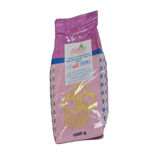 LokmanAVM Jelatin Toz Öğütülmüş Pasta Malzemesi 1000 Gr Paket