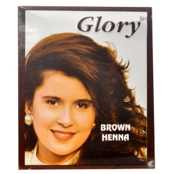 Glory - Kahverengi Hint Kınası (Brown Henna) 10 Gr Paket (1)