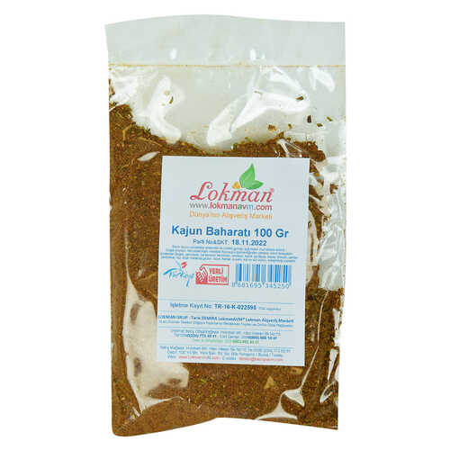 LokmanAVM Kajun Baharatı 100 Gr Paket