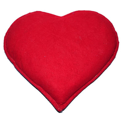 LokmanAVM Kalp Desenli Doğal Kaya Tuzu Yastığı Mor - Kırmızı 2-3 Kg
