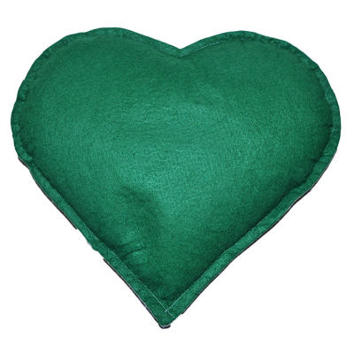 LokmanAVM Kalp Desenli Doğal Kaya Tuzu Yastığı Yeşil - Pudra 2-3 Kg