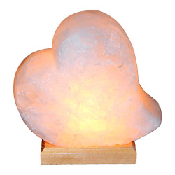 Kalp Şekilli Doğal Kaya Tuzu Lambası Çankırı Kablolu Ampullü Beyaz 2-3 Kg - Thumbnail