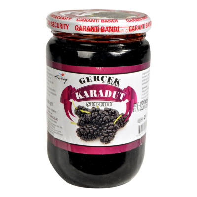 Gerçek Karadut Şurubu Cam Kavanoz 850 Gr