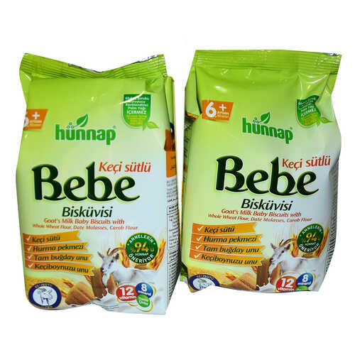 Hünnap Keçi Sütlü Bebe Bisküvisi 2 x 200 Gr