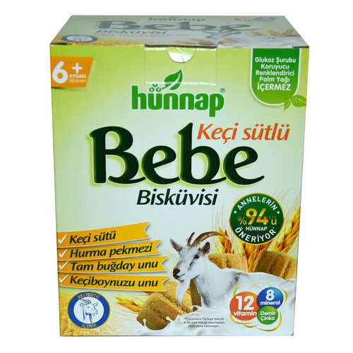 Hünnap Keçi Sütlü Bebe Bisküvisi 2 x 200 Gr