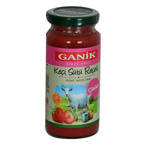 Ganik Keçi Sütü Reçeli Çilekli Glutensiz Cam Kavanoz 270 Gr