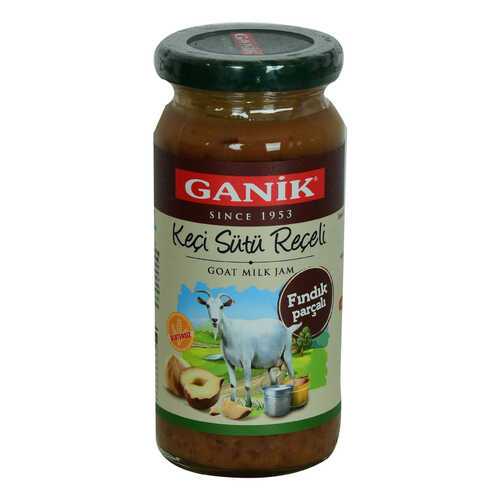 Ganik Keçi Sütü Reçeli Fındık Parçalı Glutensiz Cam Kavanoz 270 Gr