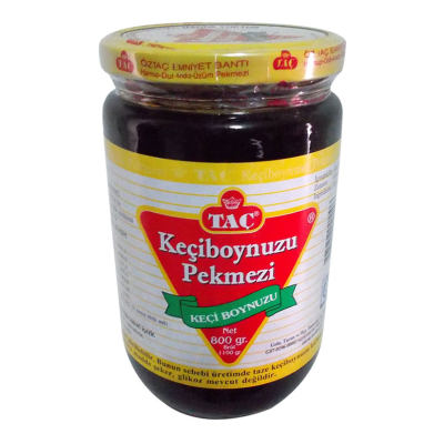 Taç Pekmez Keçiboynuzu Pekmezi Harnup Pekmezi Cam Kavanoz 800 Gr