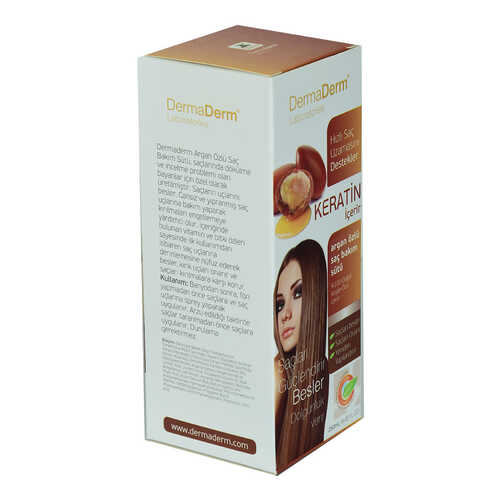 DermaDerm Keratinli Argan Özlü Saç Bakım Sütü Hızlı Saç Uzamasına Etkili 250 ML