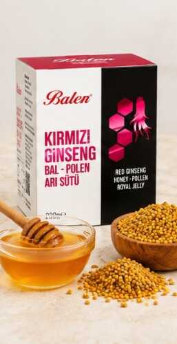 Kırmızı Ginseng Bal-Polen-Arı Sütü Macunu Bitkisel Karışım 230 Gr - 3