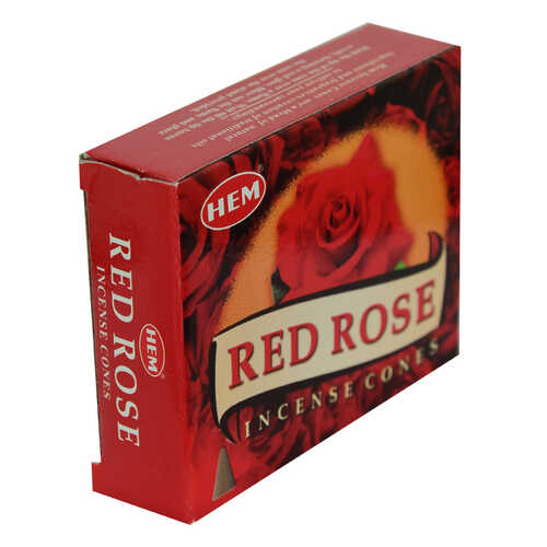 Hem Tütsü Kırmızı Gül Kokulu 10 Konik Tütsü - Red Rose