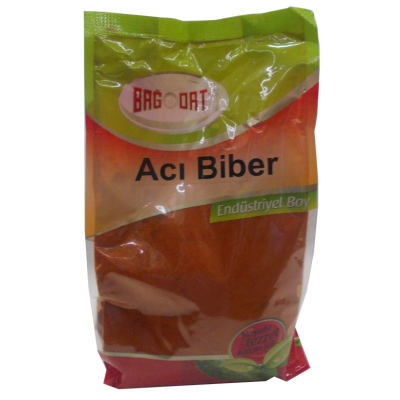 Bağdat Baharat Kırmızı Toz Biber Acılı Renk Biberi 1000 Gr Paket