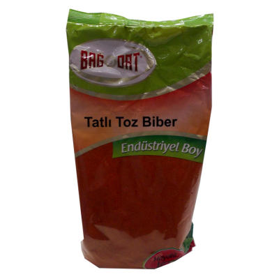 Bağdat Baharat Kırmızı Toz Biber Tatlı Renk Biberi 1000 Gr Paket