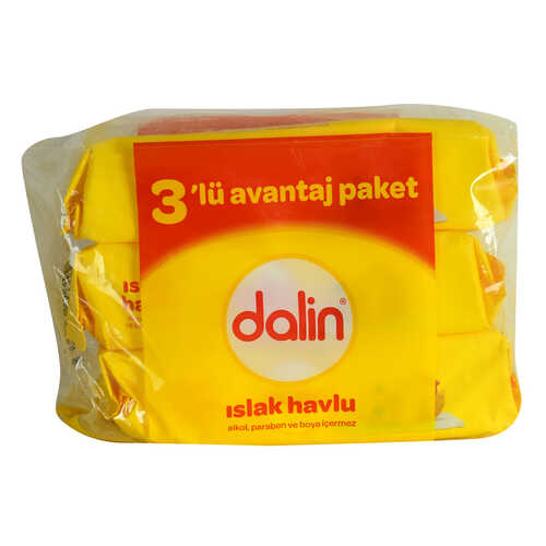 Dalin Klasik Islak Havlu Yumuşak Petek Doku 3 lü Avantajlı Paket 168 Yaprak