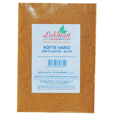 LokmanAVM Köfte Harcı Baharat Karışımı 50 Gr Paket