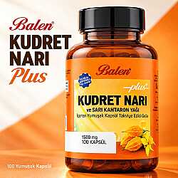 Kudret Narı Plus+ Ve Sarı Kantaron Yağı 1580 Mg 100 Kapsül