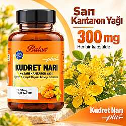 Kudret Narı Plus+ Ve Sarı Kantaron Yağı 1580 Mg 100 Kapsül - 4