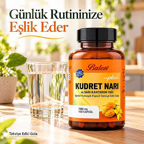 Kudret Narı Plus+ Ve Sarı Kantaron Yağı 1580 Mg 100 Kapsül - 5