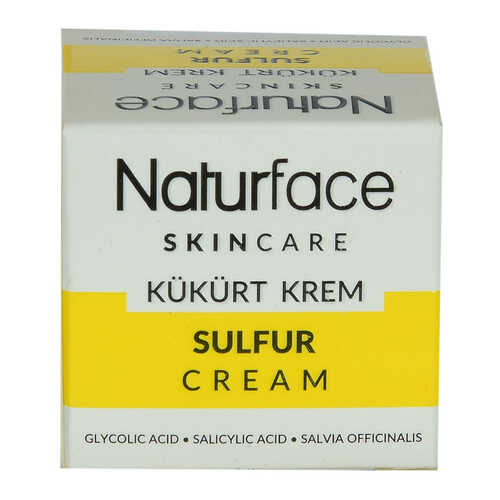 Naturface Kükürt Krem Adaçayı Yağlı Cilt Bakımı Sulfur Cream 20 ML