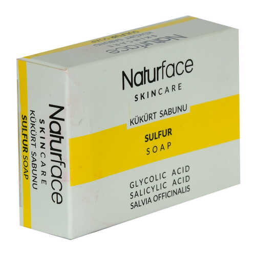 Naturface Kükürt Sabunu Cilt Bakımı Sulfur Soap 100 Gr