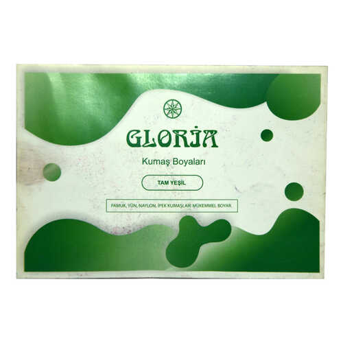 Gloria Kumaş Boyası Tam Yeşil 10 Gr Paket
